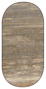 SILVER FILLED&HONED TRAVERTINE